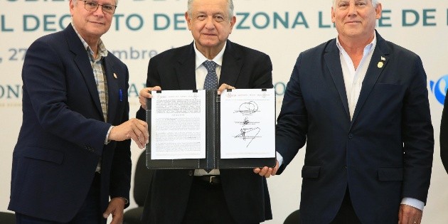 Busca AMLO que apoyos fiscales fronterizos sean ley
