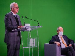 Raúl Padilla López. El presidente de la FIL ofrece su discurso de apertura de la feria. CORTESÍA
