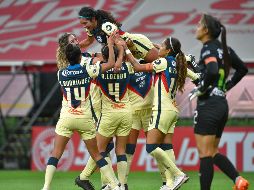 El equipo femenil del América logra su pase a semifinales del torneo al vencer a Chivas. IMAGO7