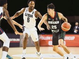 SUPERADOS. El equipo mexicano sólo pudo ser competitivo en el primer cuarto de su duelo de ayer. @mexbasquet