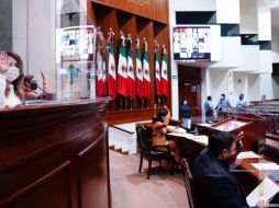 La discusión a distancia se extendió por varias horas en el recinto legislativo. TWITTER/@congresosinaloa