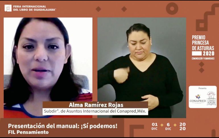 Alma Ramírez Rojas. La coordinadora de la Red Iberoamericana de Organismos y Organizaciones contra la Discriminación. CORTESÍA • FIL