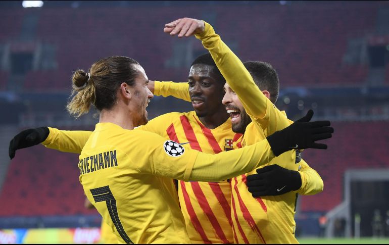 Barcelona sumó otros tres puntos en la fase de grupos de la Champions. AFP / A. Kisbenedek