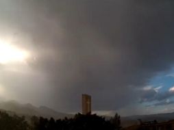 Lluvia ligera se registró en Mesa de San Juan, Zapopan. TWITTER@PCyBomberosZapopan