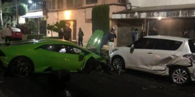 Cruz Azul: abogado de Billy &Aacute;lvarez estrella su Lamborghini en Polanco
