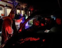 Los coches primero condujeron hasta el 