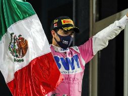 El piloto de Guadalajara, Sergio Pérez, logró en Sakhir su primer triunfo en la Fórmula 1. AFP/B. Lennon