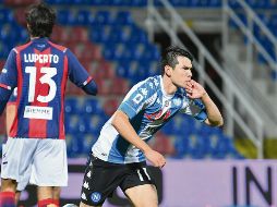 LOZANO. Los napolitanos ya son terceros. EFE