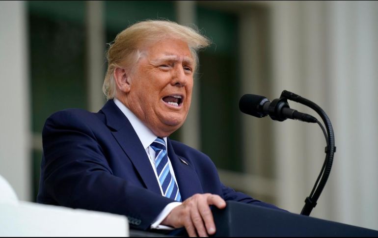 Donald Trump explicó que los tiempos para proveer ayuda a otras naciones se definirán de acuerdo con la oferta y la demanda de vacunas que haya. AP