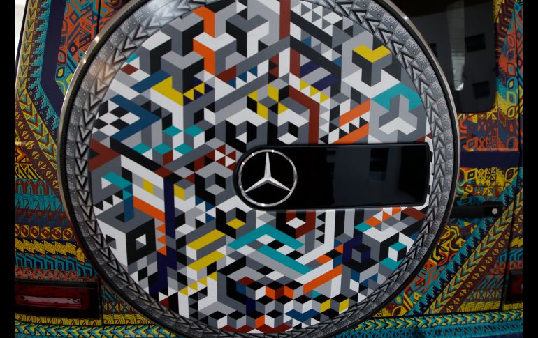 El Mercedes-Benz Clase G convertido en una obra de arte mexicana estará de visita en Guadalajara del  7 al 16 de diciembre. ESPECIAL