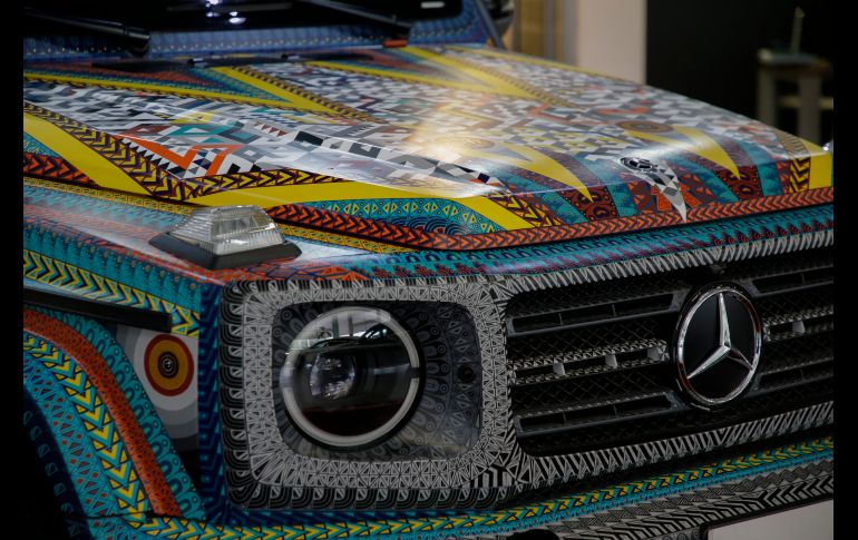 El Mercedes-Benz Clase G convertido en una obra de arte mexicana estará de visita en Guadalajara del  7 al 16 de diciembre. ESPECIAL
