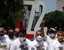 El instalado para recordar la masacre de 72 migrantes en Tamaulipas hace diez años fue el último en sumarse a la lista de antimonumentos en Ciudad de México. GETTY IMAGES