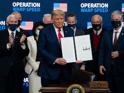 El mandatario impulsa su idea de “Estados Unidos primero”. AP/E. Vucci