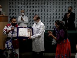 Entrega deL reconocimiento al Hospital San Javier por sus labores humanas y médicas durante la pandemia del COVID-19. EL INFORMADOR/F. Atilano