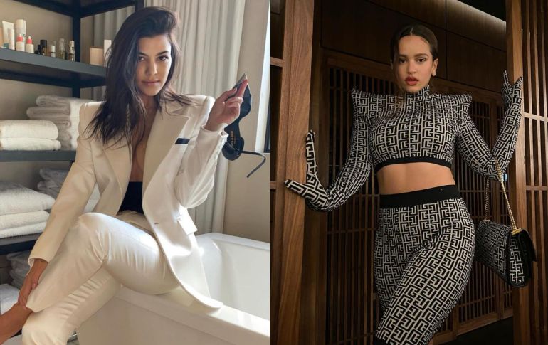 Rosalía fue una de las afortunadas en recibir el regalo de Kourtney. ESPECIAL