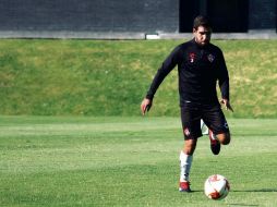 sin perder tiempo. González ya realizó ayer su primera práctica como jugador de los Zorros. TWITTER/@atlasfc