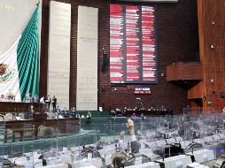 La Cámara de Diputados avaló hoy la reforma judicial con 319 votos a favor y 88 en contra. EFE/CAMÁRA DE DIPUTADOS