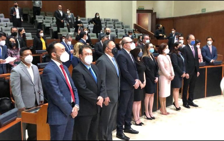 Los cinco diputados de la fracción parlamentaria de Morena no acudieron a la sesión de pleno en la que se votaron los nombramientos. EL INFORMADOR / R. Rivas