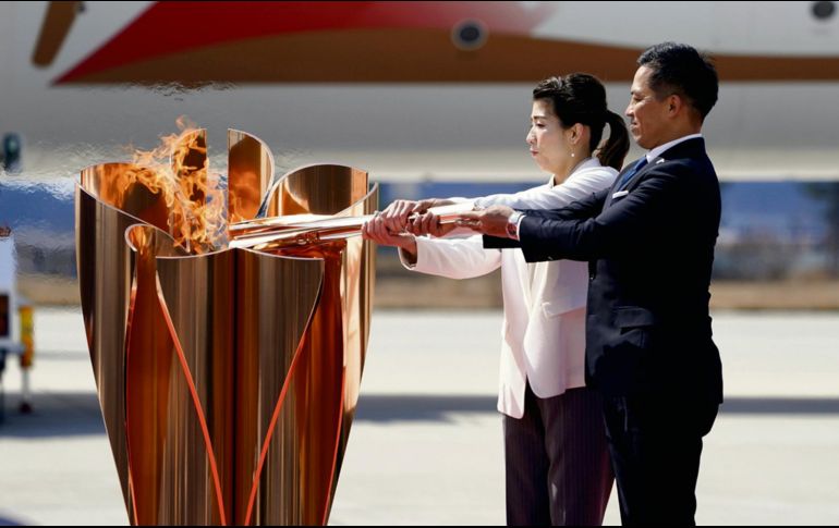 LISTOS. El recorrido de la llama olímpica comenzará el 25 de marzo en Fukushima. AP •E. Hoshiko
