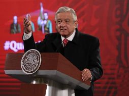 AMLO también reiteró la petición a la población para no realizar grandes celebraciones el próximo 24 y 25 de diciembre. SUN / C. Mejía