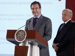 El Presidente Andrés Manuel López Obrador anunció que propondrá al Senado de la República al titular de la SEP, Esteban Moctezuma Barragán, como embajador de México en Estados Unidos. SUN / ARCHIVO