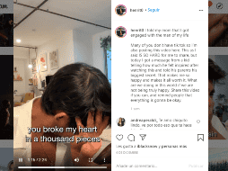 Henry llamó a su madre para participarle su compromiso y lo grabó en video. INSTAGR