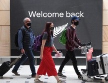Pasajeros llegan desde Nueva Zelanda al Aeropuerto Internacional de Sídney, Australia. EFE/ARCHIVO