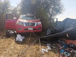 El lugar estaba ubicado sobre una brecha que conduce a la localidad de Loma Larga. TWITTER/@MICHOACANSSP