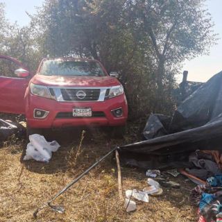 Destruyen campamento del crimen organizado en Zitácuaro, Michoacán