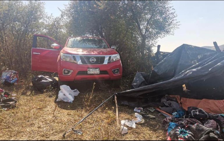 El lugar estaba ubicado sobre una brecha que conduce a la localidad de Loma Larga. TWITTER/@MICHOACANSSP