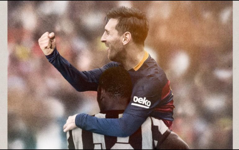 El delantero argentino del Barcelona Leo Messi igualó con su tanto ante el Valencia el récord histórico de Pelé de goles con un mismo club. TWITTER / @FCBarcelona_es