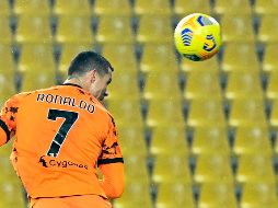 El luso ya es el máximo artillero en solitario de la Serie A, con dos goles de ventaja sobre el sueco Zlatan Ibrahimovic, del Milan. AFP / A. Pizzoli