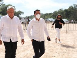 AMLO remarcó que el Tren Maya cuida el medio ambiente, la flora y la fauna de las regiones donde transitará. TWITTER/@MauVila