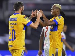 André-Pierre Gignac y Elvin Oliva marcaron los goles del encuentro. TWITTER/@TigresOficial