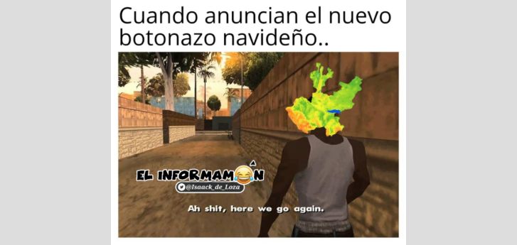 Botón navideño en Jalisco