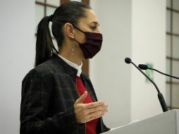 La jefa de Gobierno de la Ciudad de México, Claudia Sheinbaum, participa en una conferencia de prensa virtual. EFE/Gobierno CDMX