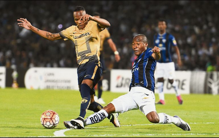 Pumas jugó contra Independiente del Valle de Ecuador para así despedirse en 2016 de la Libertadores. ESPECIAL
