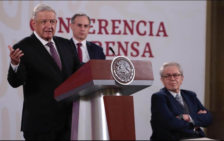 El Presidente señala que además de ser expertos en materia de salud, Jorge Alcocer y Hugo López-Gatell son funcionarios honestos y con principios. SUN / B. Fregoso