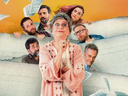 Susana Alexander (al centro) con el elenco de la cinta “El testamento de la abuela”. ESPECIAL