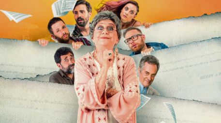 Susana Alexander (al centro) con el elenco de la cinta “El testamento de la abuela”. ESPECIAL