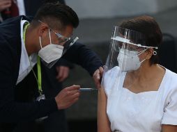 El inicio de esta primera etapa fue encabezado por el subsecretario de Salud Hugo López-Gatell, y fue transmitido en vivo durante la conferencia matutina de AMLO. EFE / S. Gutiérrez