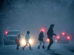 En Wisconsin hubo nevadas, al tiempo que las Dakotas y Minnesota amanecieron con cielos despejados, pero un viento helado. AFP