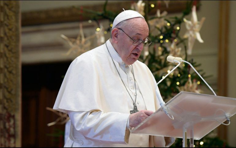 MENSAJE. El Papa Francisco celebró ayer el Día de San Esteban.  EFE