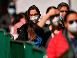 Este domingo reinició la jornada de vacunación contra COVID-19 en el 81 Batallón de Infantería en Tlalpan, Ciudad de México. AFP / P. Pardo
