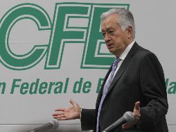 Manuel Bartlett, director de la Comisión Federal de Electricidad (CFE). NTX / ARCHIVO