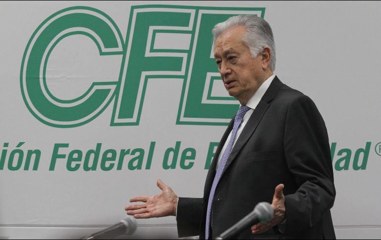 Manuel Bartlett, director de la Comisión Federal de Electricidad (CFE). NTX / ARCHIVO