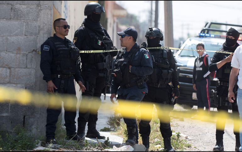 El área fue resguardada por elementos de la Policía Estatal de Seguridad Pública, Agencia Ministerial de Investigación Criminal y Policía Municipal. EL INFORMADOR/ARCHIVO