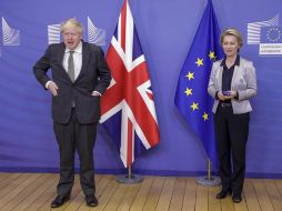 Londres y Bruselas llegaron a un nuevo acuerdo de libre comercio el 24 de diciembre. EFE/O. Hoslet