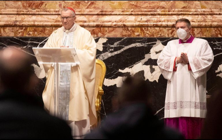 El sumo pontífice no presidió la misa de Año Nuevo debido a una ciática, su homilía fue leída por el cardenal Pietro Parolin. EFE/A. Tarantino
