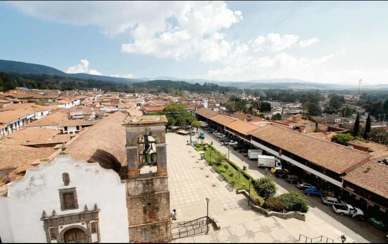 Desde las alturas. Así luce el Pueblo Mágico desde el campanario de la Parroquia de San Antonio. EL INFORMADOR/F. González
